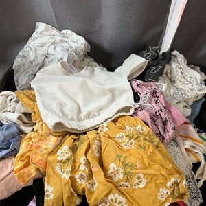 Girls Clothing Lot Dresses shirts sweaters tops bottom PJs size 3-4